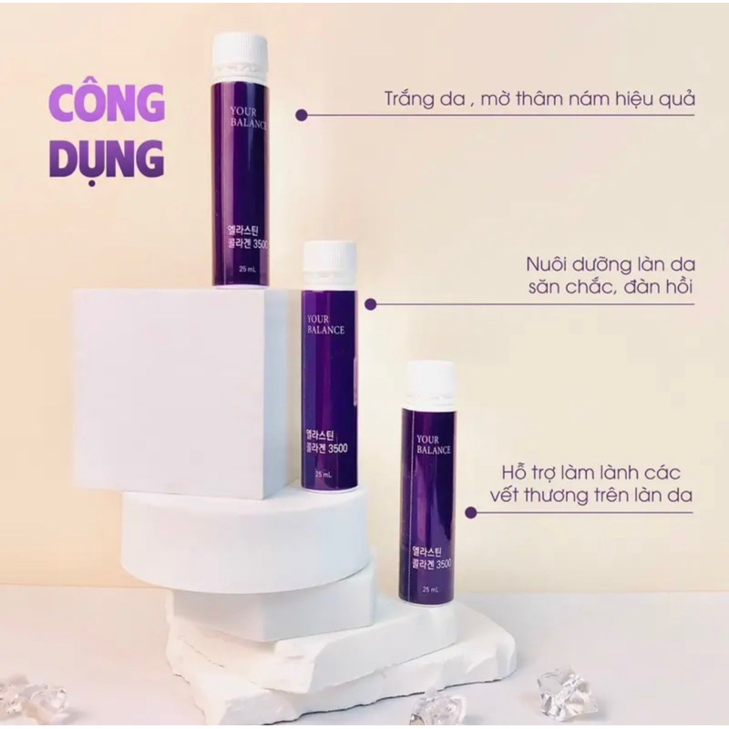 Nước Uống Elastin Collagen 3500mg Your Blance Cao Cấp Trẻ Hoá Da Và Trắng Sáng