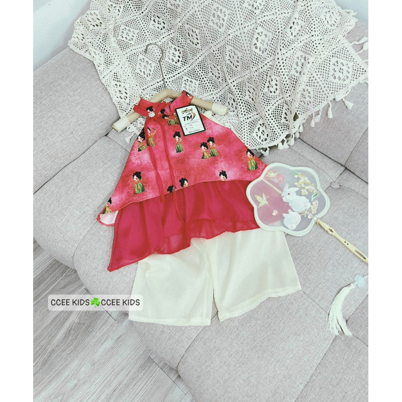 Bộ set yếm cho bé gái