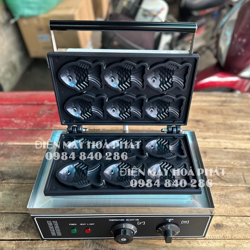 Máy làm bánh cá - máy nướng bánh cá 6 con