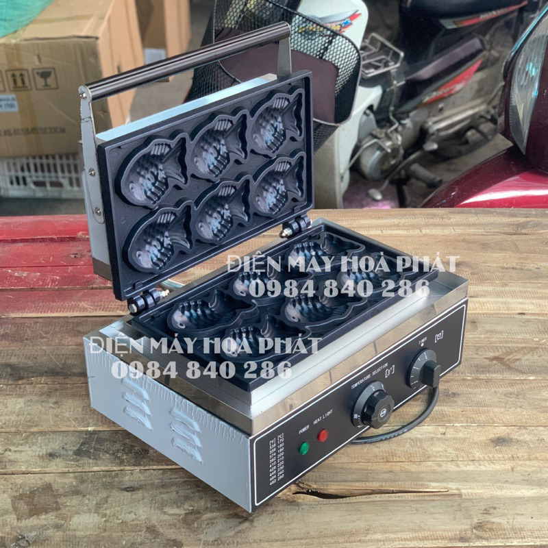 Máy làm bánh cá - máy nướng bánh cá 6 con