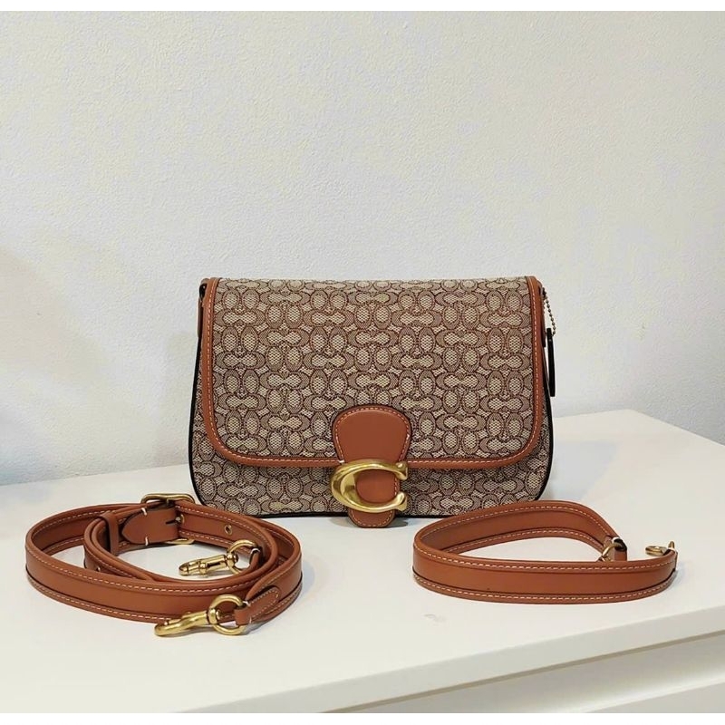 COACH® | Soft Tabby Shoulder Bag In Micro Signature Jacquard ✨kẹp nách siêu sang
