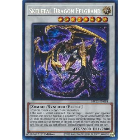 Thẻ bài Skeletal Dragon Felgrand - MP23-EN084 - Prismatic Secret Rare 1st Edition