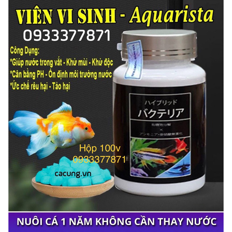 Aquarista Nhật Bản - vi sinh viên nén làm trong nước khử clo cho cá cảnh - Hàng CTY