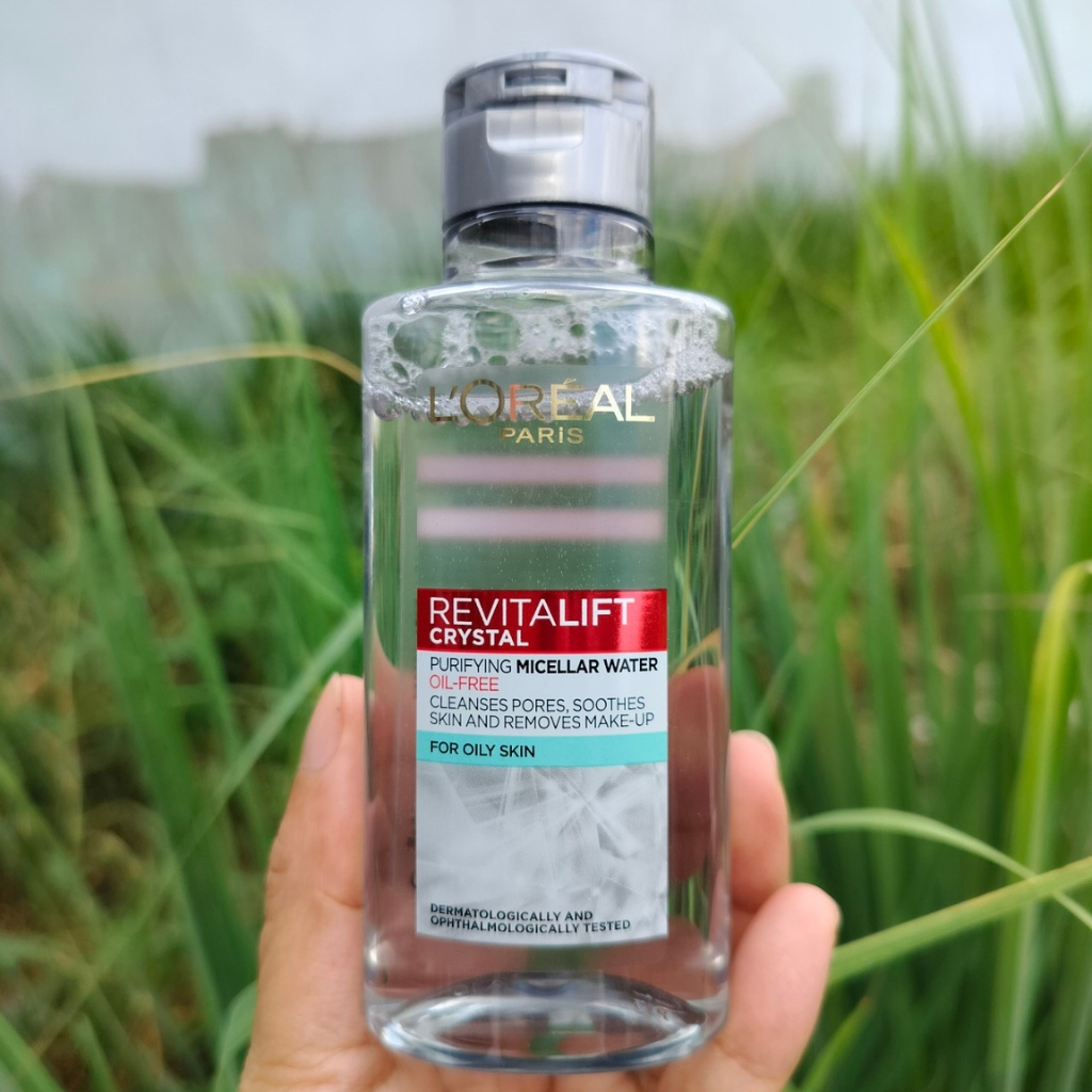Nước Tẩy Trang LOréal Paris Dành Cho Da Dầu 95ml Revitalift Crystal Purifying Micellar Water- Hàng Tặng