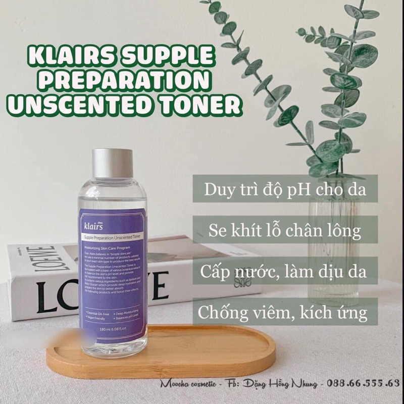 Toner Klair không mùi 200ml