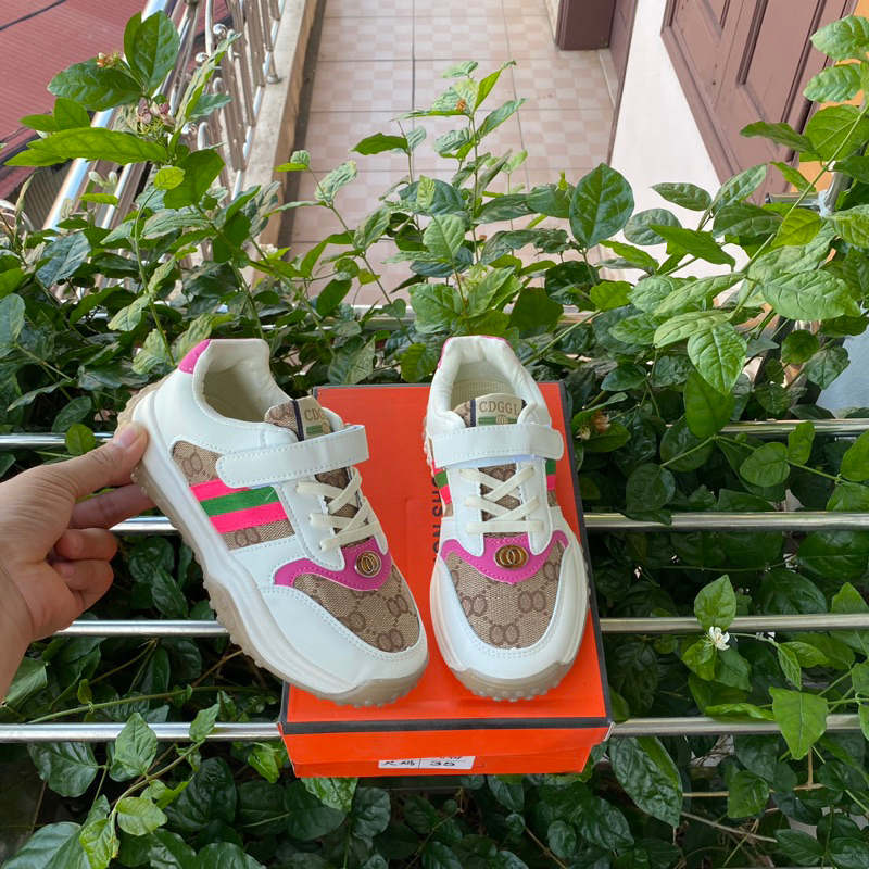 Giày thể thao 2024 mã DG88 Quảng Châu cao cấp cho bé trai bé gái từ 3 đến 15 tuổi