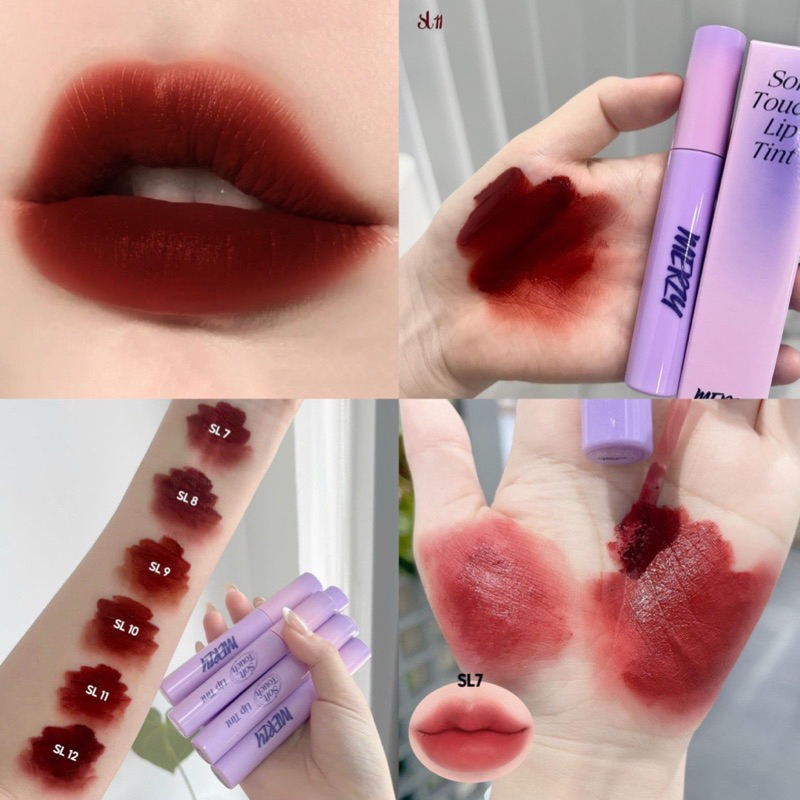 Son Kem Siêu Lì, Siêu Mịn Môi Merzy Soft Touch Lip Tint 3g