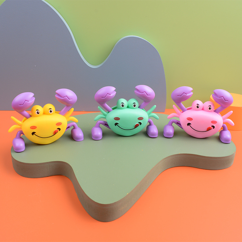 Đồ Chơi Mô hình Chú Cua Ngộ Nghĩnh Đáng Yêu Vặn Cót, Cua Bò Nhún Nhảy Vui Nhộn Cho Bé Gái Bé Trai