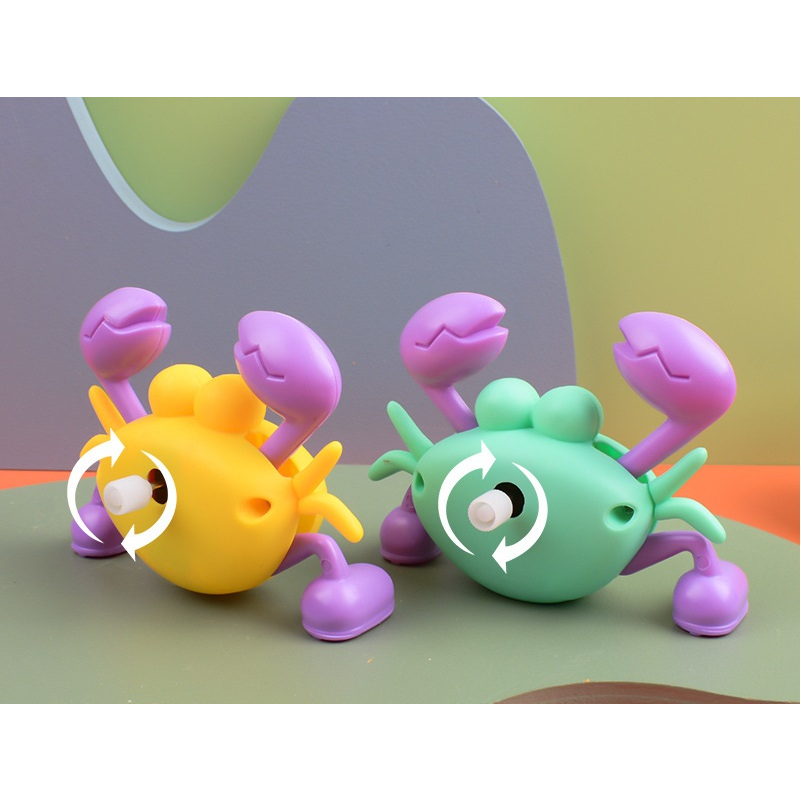 Đồ Chơi Mô hình Chú Cua Ngộ Nghĩnh Đáng Yêu Vặn Cót, Cua Bò Nhún Nhảy Vui Nhộn Cho Bé Gái Bé Trai