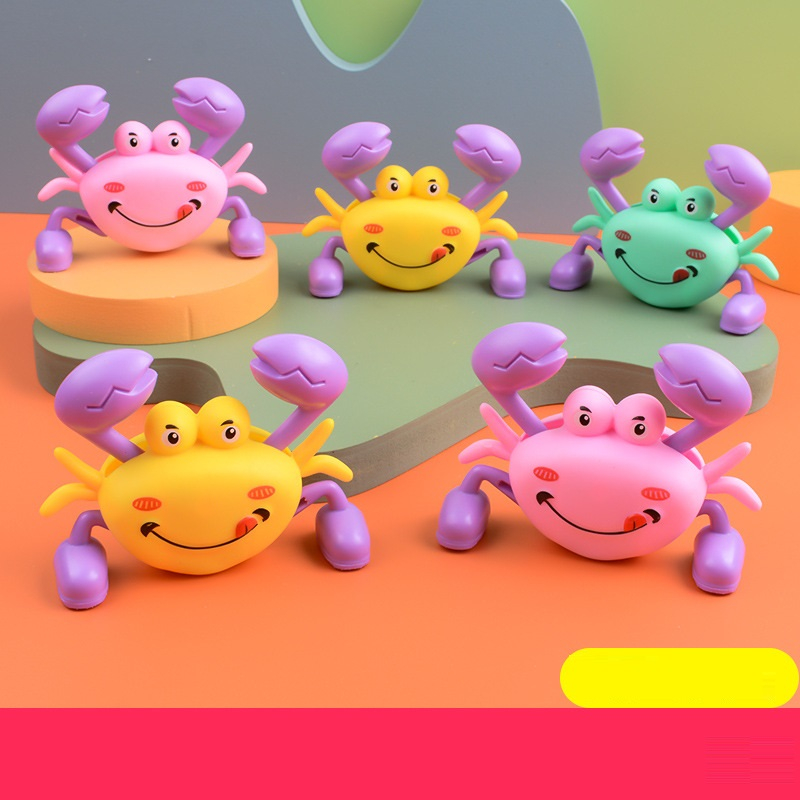 Đồ Chơi Mô hình Chú Cua Ngộ Nghĩnh Đáng Yêu Vặn Cót, Cua Bò Nhún Nhảy Vui Nhộn Cho Bé Gái Bé Trai