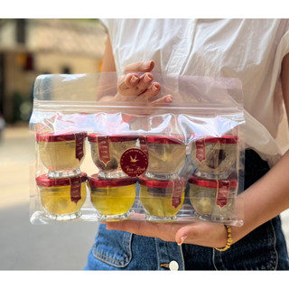 COMBO 6 HŨ THUỶ TINH ĐÀI SEN 100ML NẮP THIẾC CHƯNG YẾN