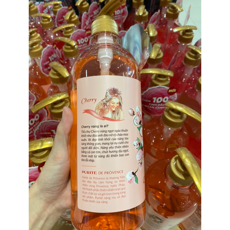 Sữa Tắm Thiên Nhiên Purite Hoa Anh Đào/ Hoa Hồng 1,1L