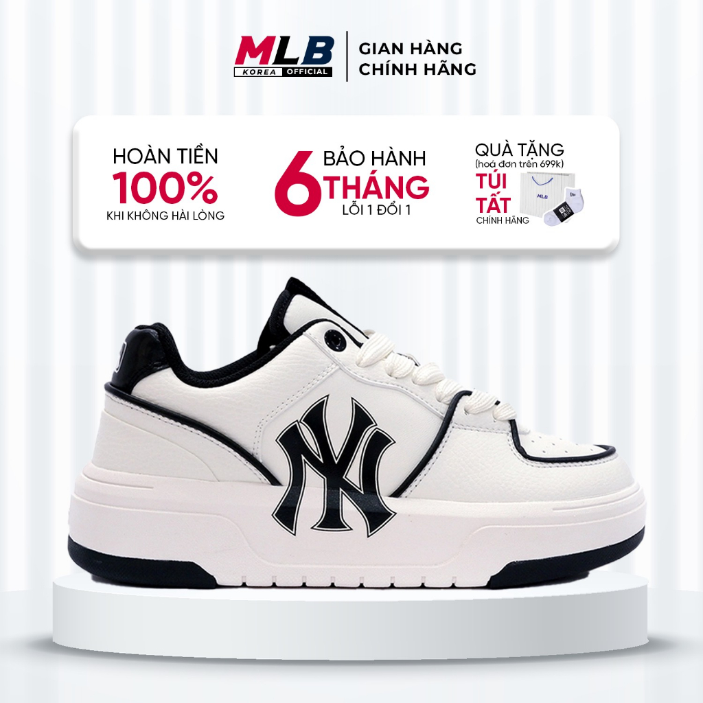 Giày MLB Chunky Liner NY Màu Đen Chính Hãng