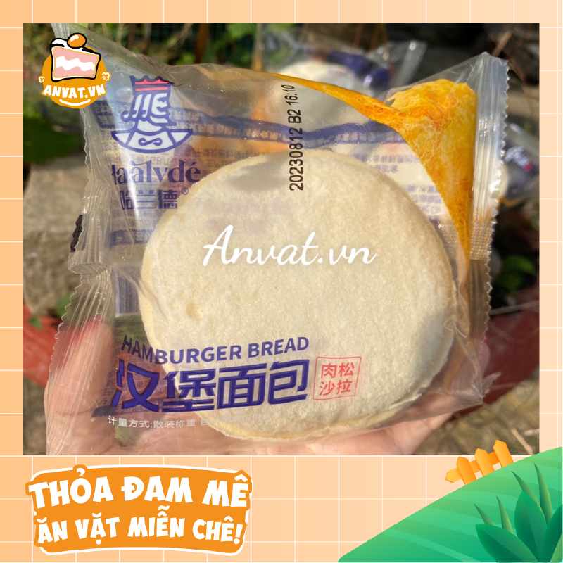 Bánh Mì Hamburger Salad Sữa Chua Kẹp Chà Bông