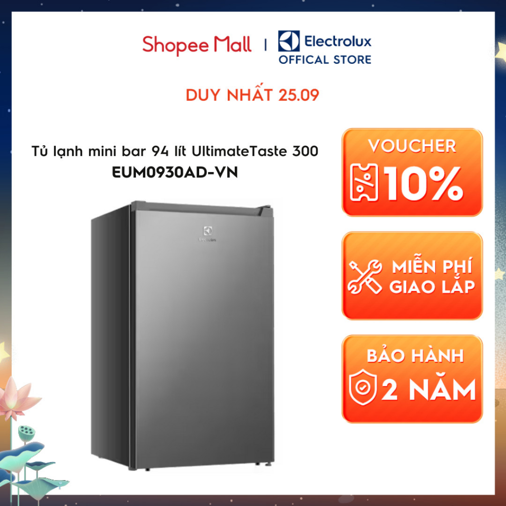 Tủ lạnh mini Electrolux UltimateTaste 300 94 lít - EUM0930AD-VN - Nhỏ gọn, tiện dụng