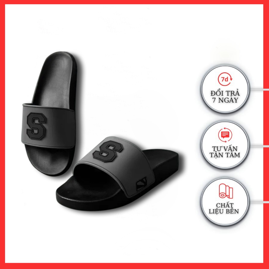 Dép lê quai ngang nam nữ hình chữ s, dép đẹp thời trang hottrendd 2023