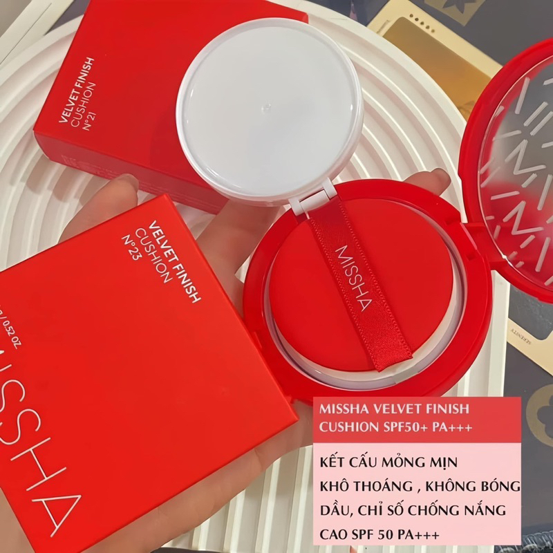 Phấn Nước Che Phủ Hoàn Hảo Missha Velvet Finish Cushion