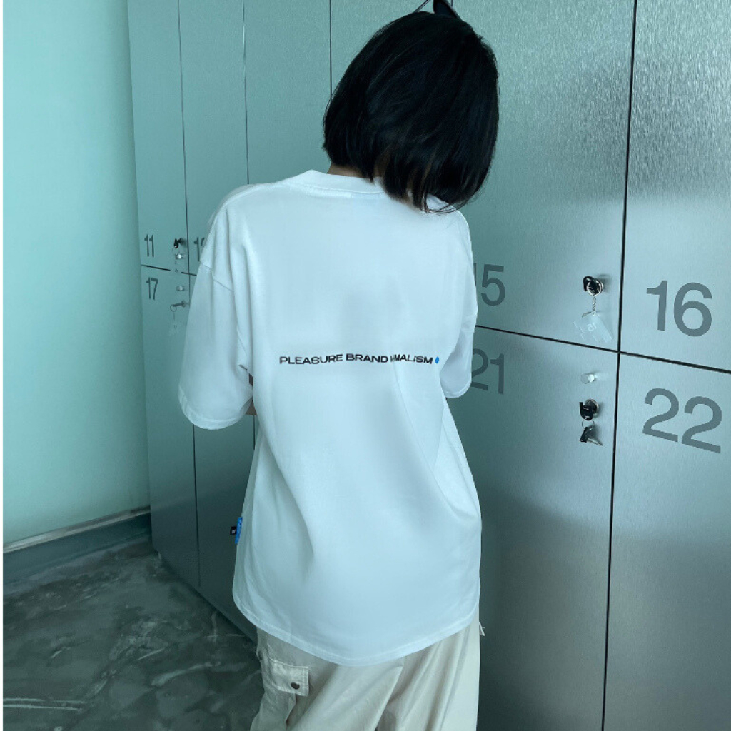 Áo thun oversize PLEASURE MILIMALISM  , Áo phông Unisex nam nữ Cotton 2 chiều oversize form rộng PLEASURE BRAND