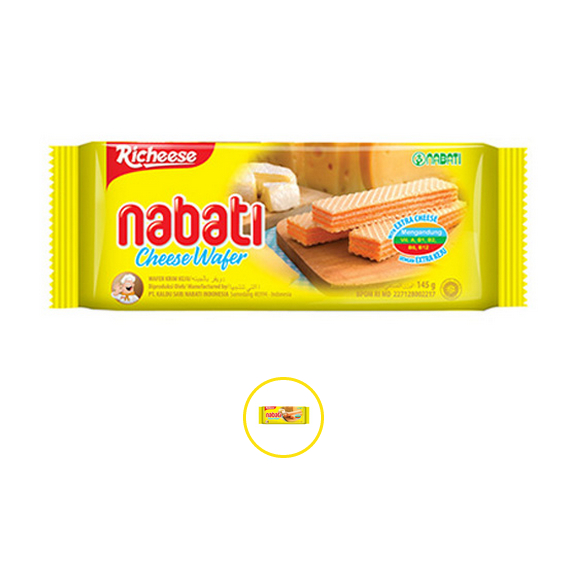 Bánh kem xốp phô mai Richeese Nabati Cheese Wafer gói 120g