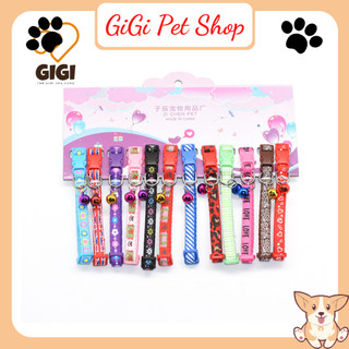 Vòng cổ Zichen size lớn pet dưới 10kg bản 1.5cm có chuông lục lạc cho thú cưng chó mèo phụ kiện giá rẻ - GiGi Pet ĐN