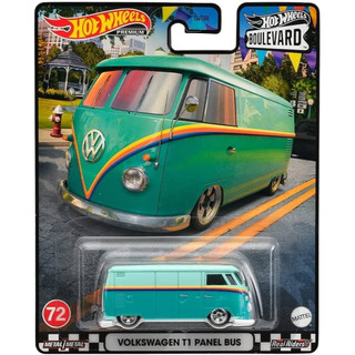 Xe mô hình 1:64 hot wheels boulevard t1 panel bus #72