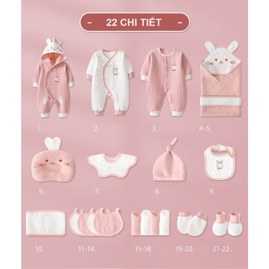 Set Quà tặng bé trai, bé gái sơ sinh, Quà tặng đầy tháng cao cấp