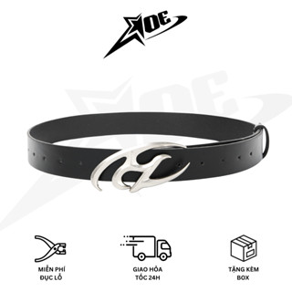   Có sẵn  AOE STUDIO - Thắt lưng nam nữ da PU ROAD dây nịt cao cấp logo R phong cách Y2K 