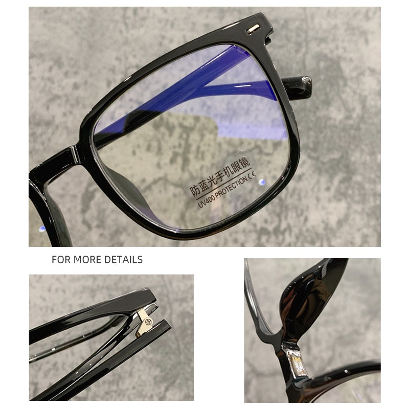 Mắt kính CHARMRAY gọng vuông chống ánh sáng xanh TR90 thời trang cho nam và nữ