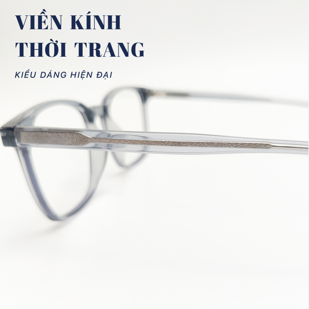 Gọng kính trong suốt cận loạn LB Eyewear 72002 kính mắt giả cận nam nữ chống ánh sáng xanh tia UV chất liệu nhựa cao cấp