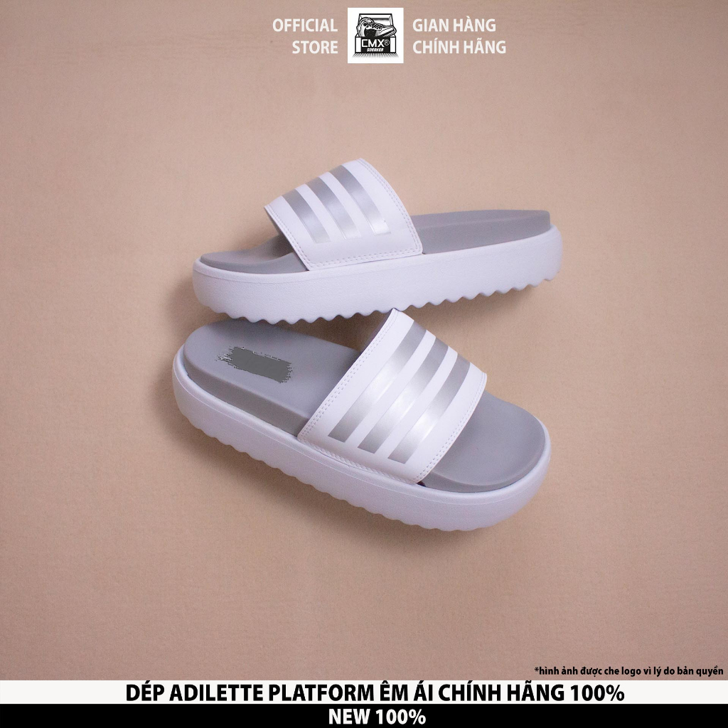 Dép 𝘼𝒅𝙞𝒅𝙖𝒔 Adilette PLATFORM ĐẾ CAO 4,5cm  AUTHENTIC 100%