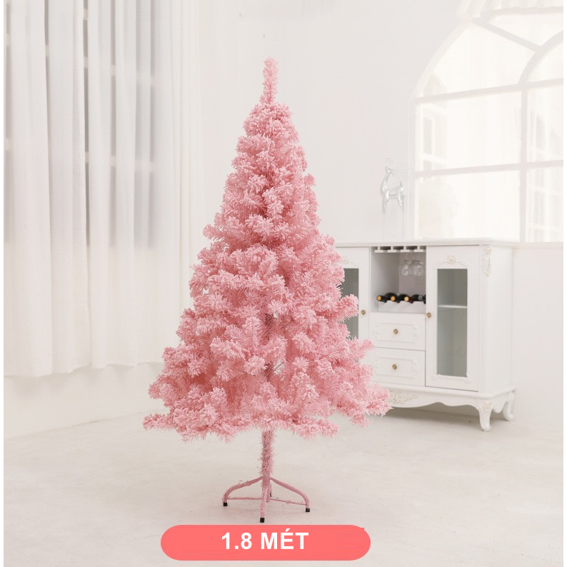 Cây Thông Hồng Phủ Tuyết C13 1.8m loại tán dày rậm Cây Thông Trang Trí Noel