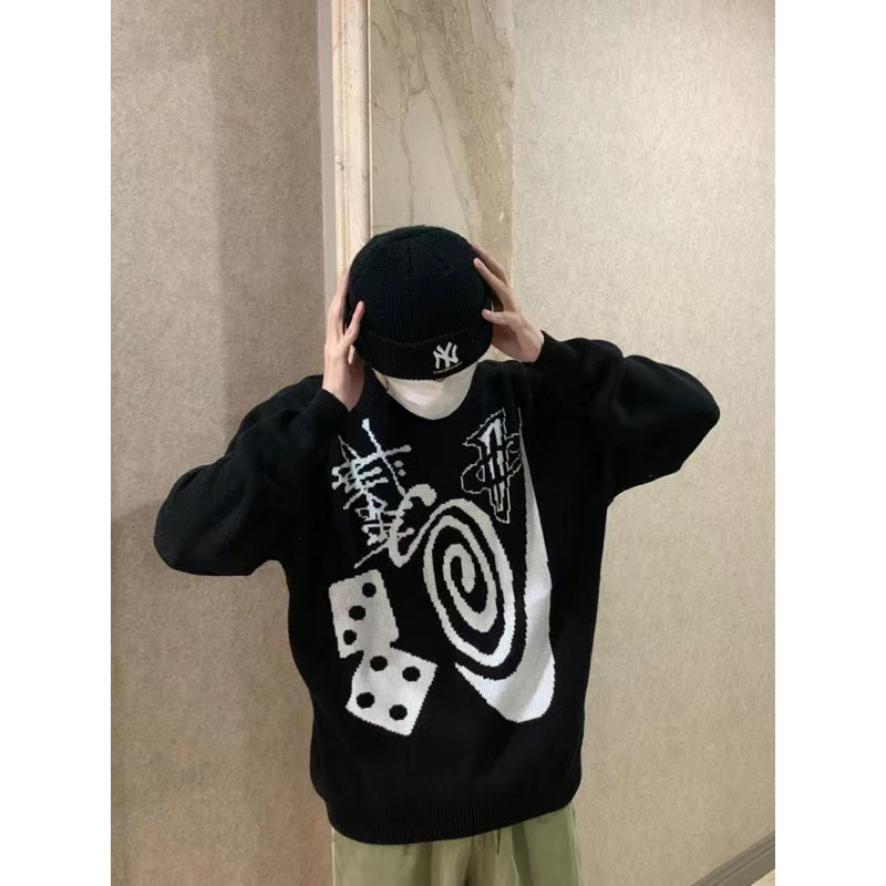 Sweater Len Stusssy 8Ball