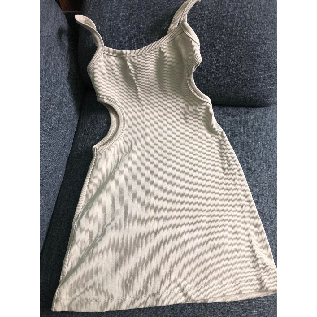 Đầm thun ôm body 2 dây brand Aeie, chất dày dặn form đẹp