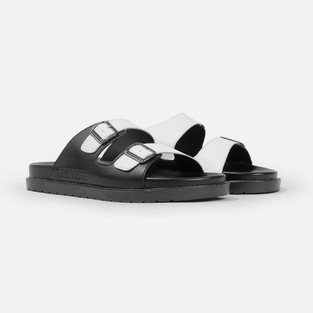 Sandal nam G2 Cupid kiểu dép 2 quai ngang, Dép lê nam bằng da cao cấp đế cao 3,5cm dùng làm dép đi biển