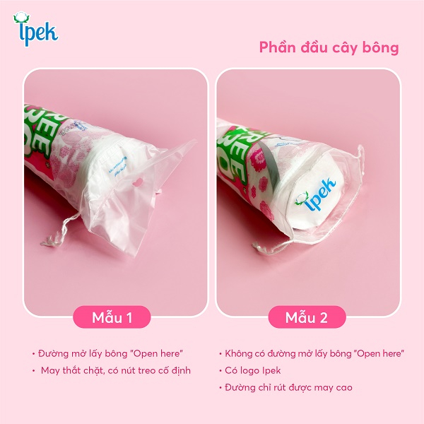 Bông Tẩy Trang IPEK Cotton Pads 150 Miếng (120+30)