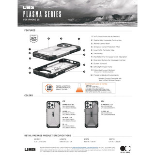 [HÀNG CHÍNH HÃNG] ỐP LƯNG CHO IPHONE 15 PRO MAX UAG PLASMA (6.7 INCH)