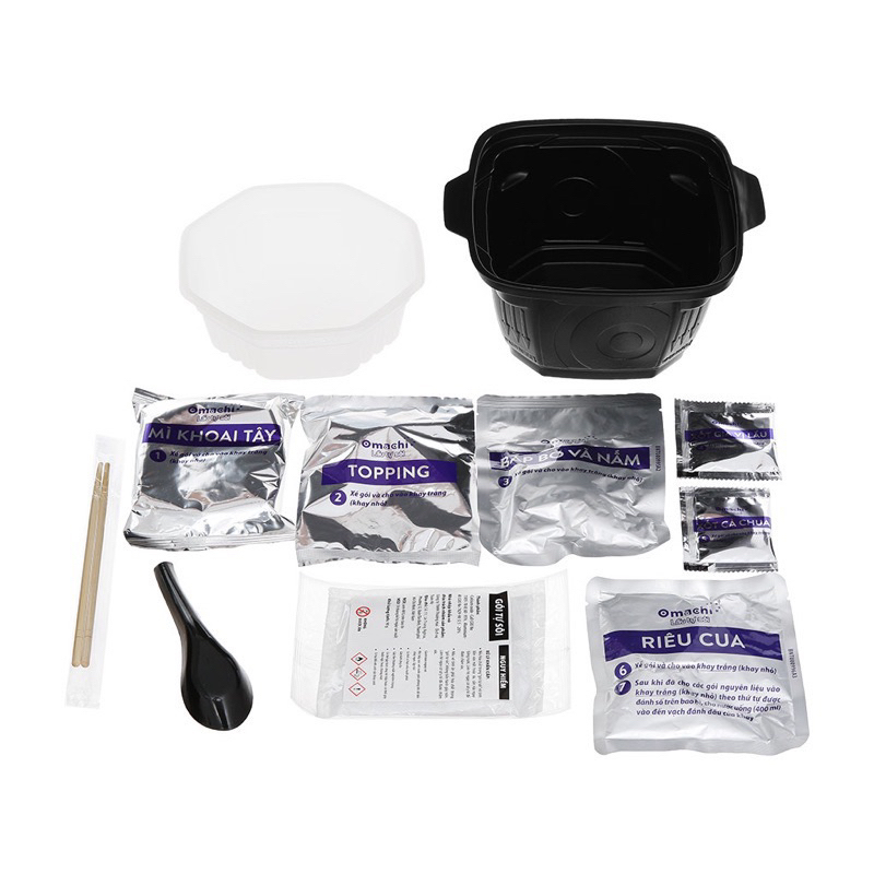 Lẩu tự sôi Omachi bắp bò riêu cua hộp 276g