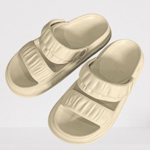 Dép bánh mì nữ quai ngang quai hậu eva đế nâng 3cm tôn dáng người đi