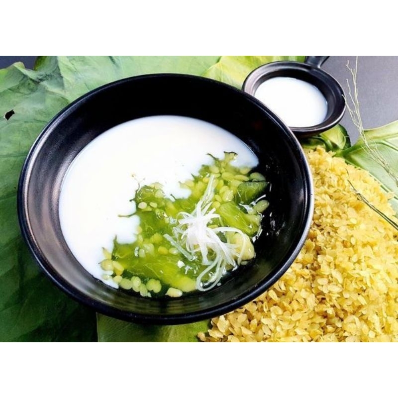 Set chè bưởi cốm non nguyên liệu tự nấu, chè bưởi cốm non lá dứa