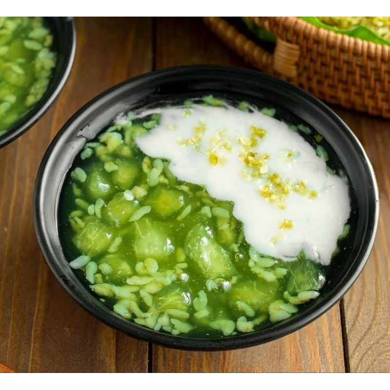 Set chè bưởi cốm non nguyên liệu tự nấu, chè bưởi cốm non lá dứa