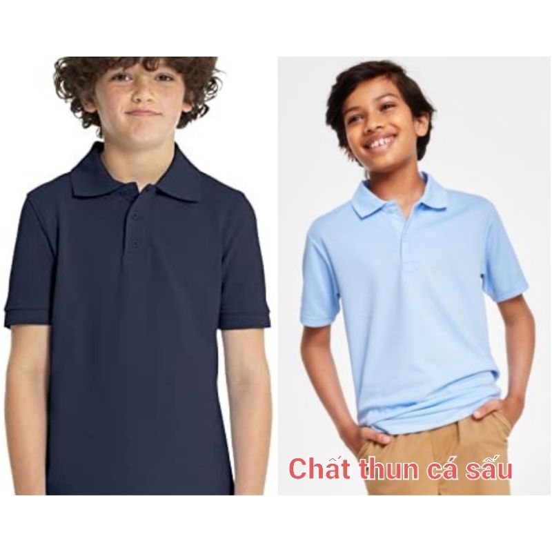 Áo polo bé trai xuất dư ( Size 4y đến 18-20y )