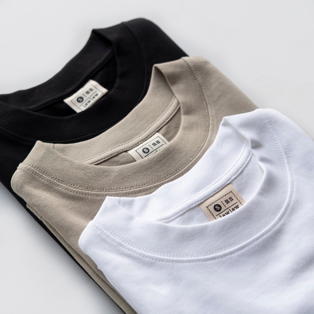 Áo thun nữ baby tee, áo thun trơn cotton BASIC TEE Xám Rêu Tshirt -  Lew Lew