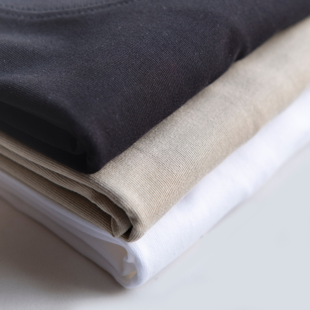 Áo thun nữ baby tee, áo thun trơn cotton BASIC TEE Xám Rêu Tshirt -  Lew Lew