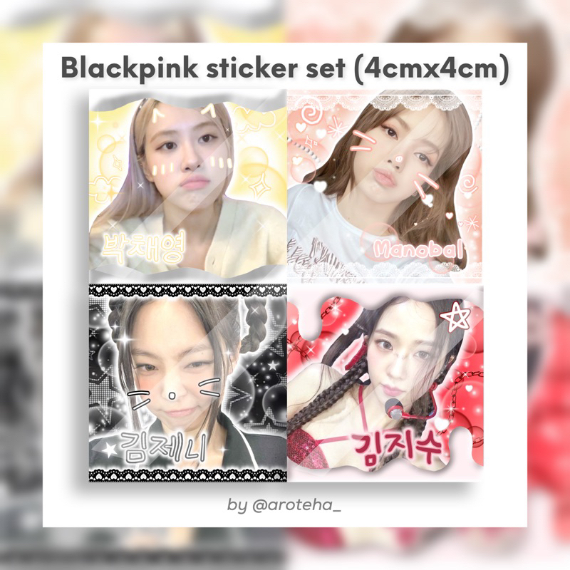 Hình dán gói hàng Blackpink