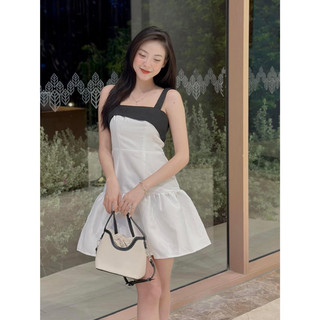 [RÁCH STORE] Đầm 2 Dây Phối - Đuôi Cá - Trơn