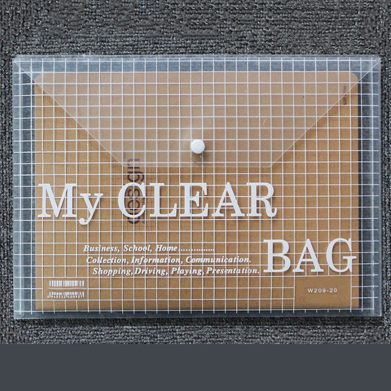 Túi đựng tài liệu văn phòng phẩm A4, túi my clear bag trong suốt đựng tài liệu giấy a4 Có nhiều mẫu lựa chọn