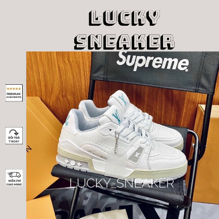 Giày LV Trainer54 Trắng White Lai Au [ Fullbox Cao Cấp ]