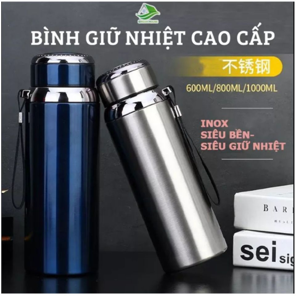 Bình giữ nhiệt nóng lạnh 1000ml , tiện ủ trà ( 1 lít - Inox 316 cao cấp ) | BigBuy360 - bigbuy360.vn