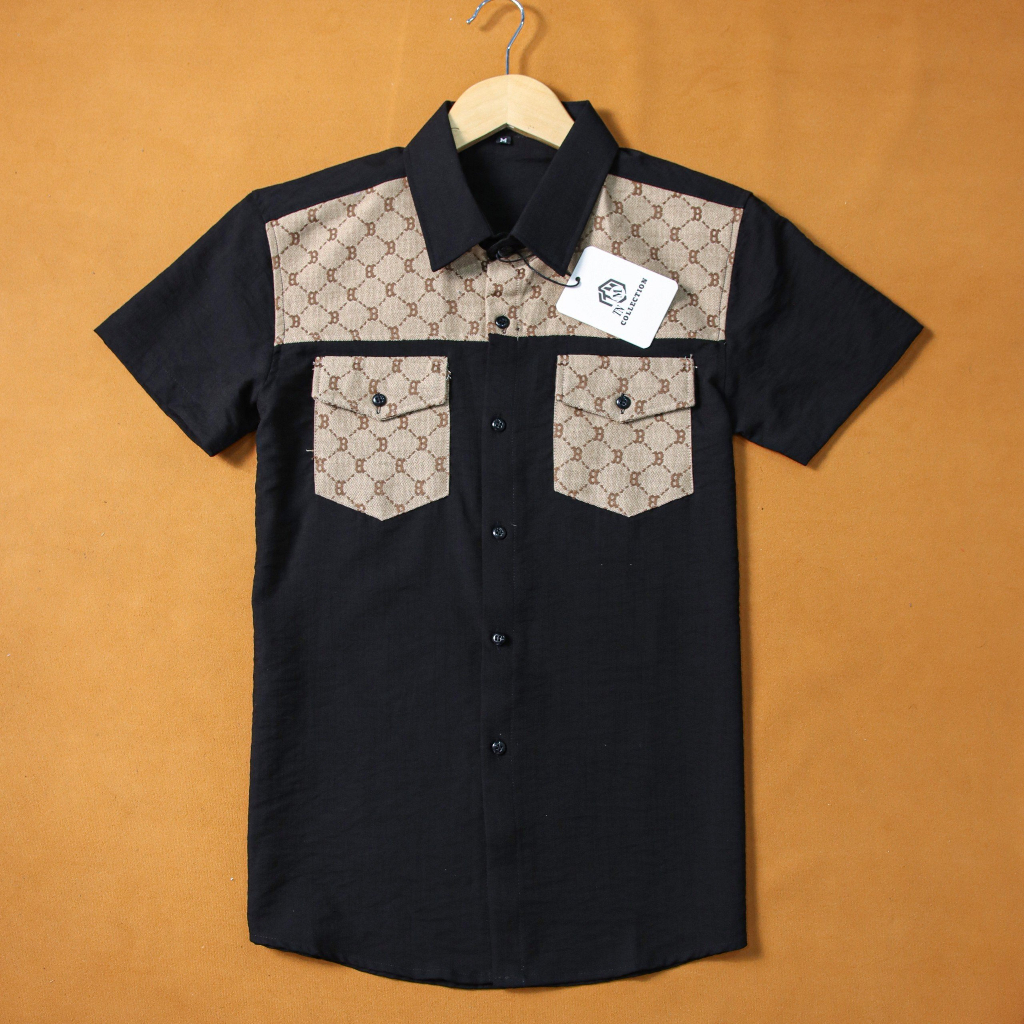 Áo sơ mi nam ngắn tay hàn quốc cao cấp họa tiết giá rẻ mẫu mới nhất AHFASHION