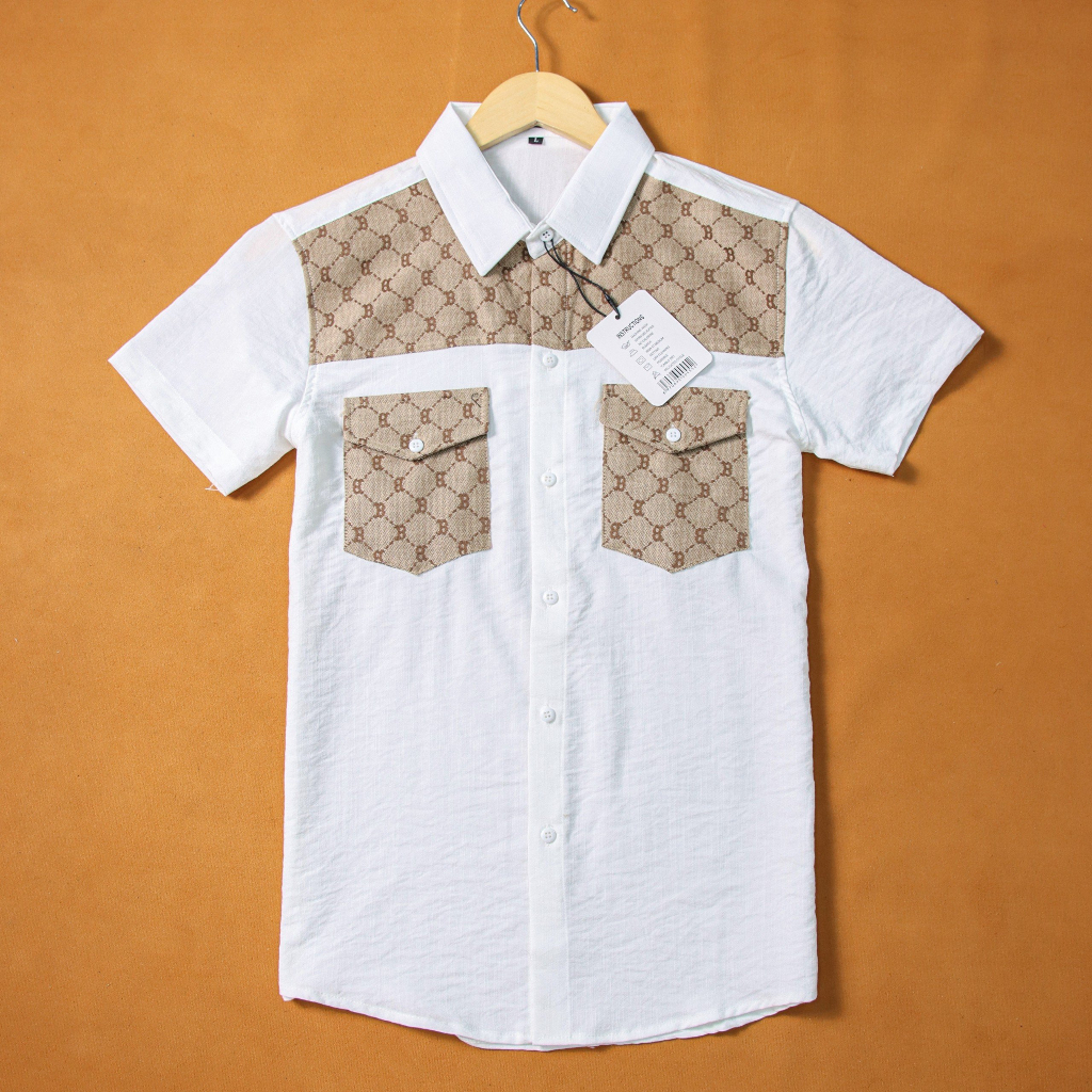 Áo sơ mi nam ngắn tay hàn quốc cao cấp họa tiết giá rẻ mẫu mới nhất AHFASHION